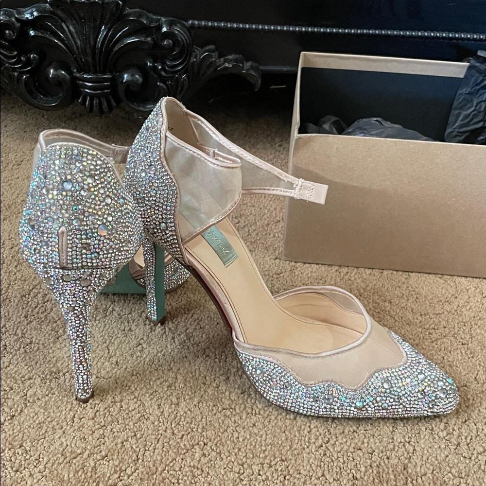 Betsey Johnson Bedazzled Heels